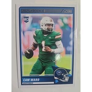 2025 Panini Score #13 Cam Ward RC Base Rookie Tennessee Titans